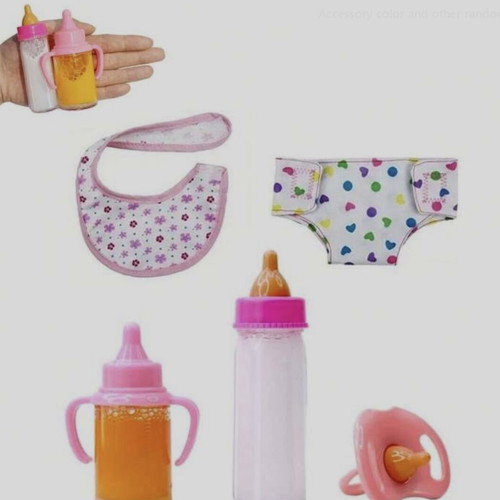 Doll feeding set with cloth doll gift new