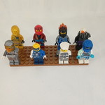 Ninjago and Minecraft figures set of 3 like new with weapons