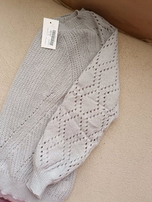 Πουλόβερ Anel γκρι one size καινούργιο, χαλαρή γραμμή