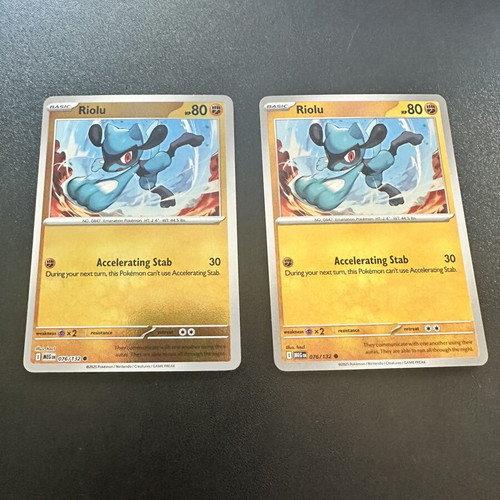 Riolu 076/132 Mega Evolution Pokemon card