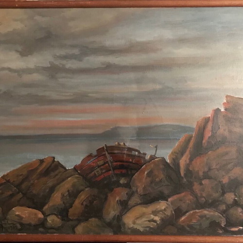 Painting V. Mavrogiannis oil on canvas like new 60x80