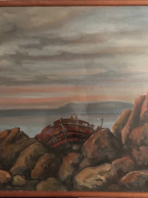 Painting V. Mavrogiannis oil on canvas like new 60x80
