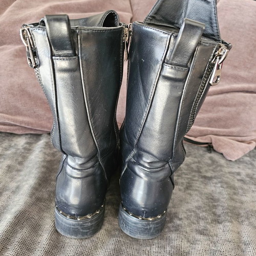 Stephan leather ankle boots used, black, size 37