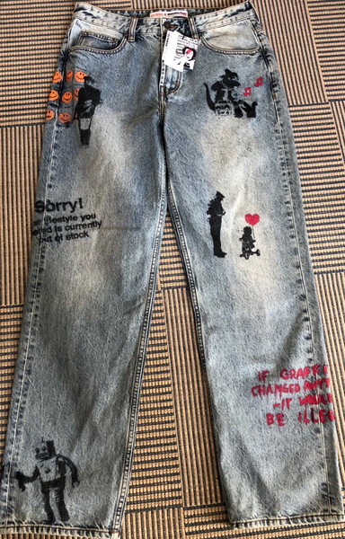 Guess X Brandalised by Banksy Μέγεθος 32 denim pants carpenter fit