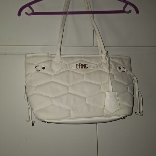 Frnc handbag like new, white color