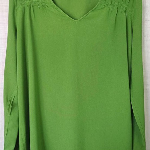 Esprit Women's Long-Sleeve Green Blouse Like New Size M