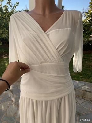 Νυφικό καινούριο, απλό και σικ, άσπρο, ελαστικό