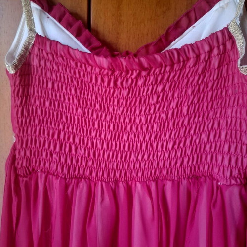 Fuchsia Maxi Dress Shine 2gether like new with lace detail