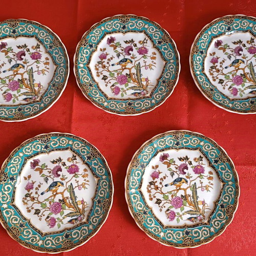 Set of 5 Vintage Plates New 17 cm Made in Germany