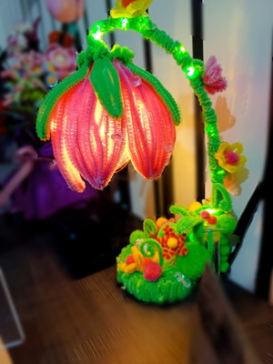 Handmade flower lamp new