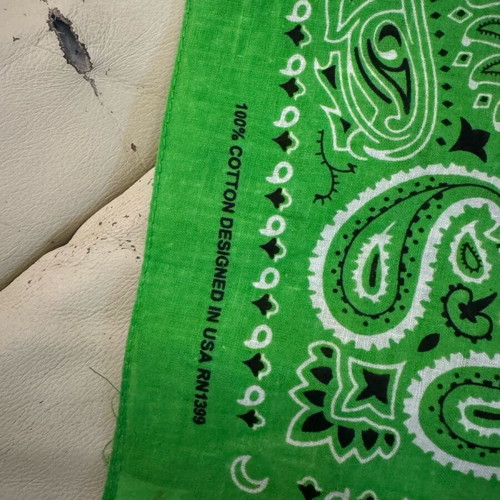 Bandana new in lettuce green color made of 100% cotton