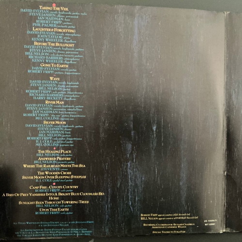 David Sylvian Gone to Earth vinyl album like new, double album