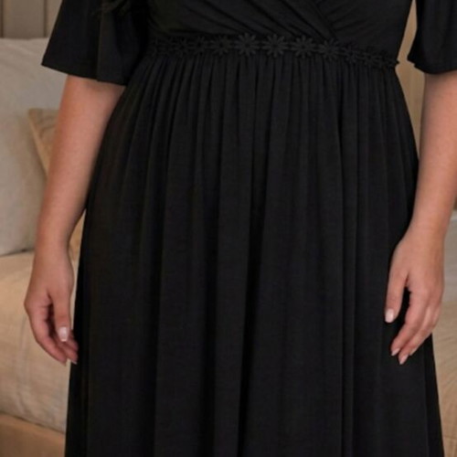 Maxi dress plus size black like new