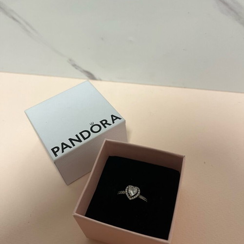 Pandora Promise Ring silver like new, size 16.7-16.9