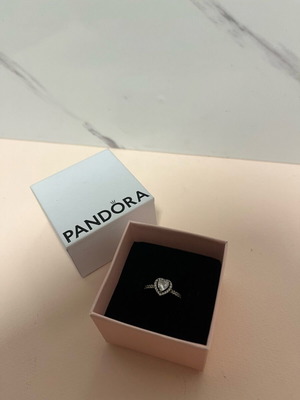 Pandora Promise Ring silver like new, size 16.7-16.9