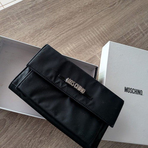 Moschino wallet, black, 19 x 12 cm