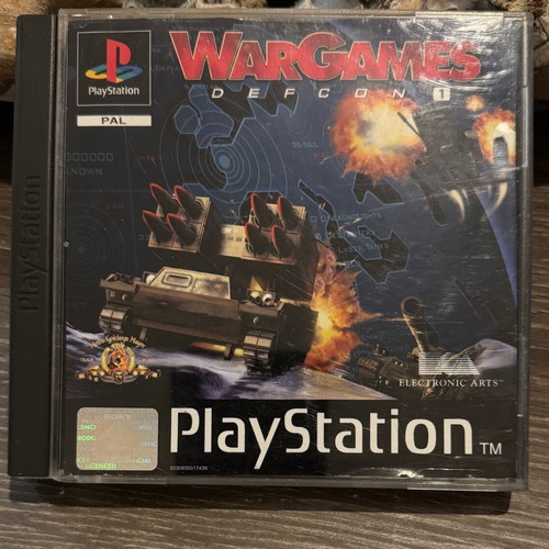 Defcon 1 Wargames PlayStation 1 used, case damaged