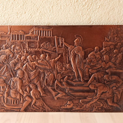 The Speech of Pericles Copper Engraving Like New 57.5x36.5 cm