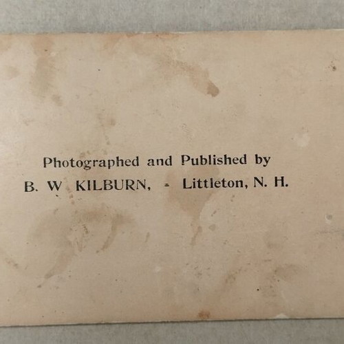 Vintage stereoscopic photo used, La Salle St. Tacoma Building 1897