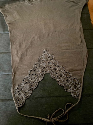 Pinko Hulter Top like new, taupe color, tie neck, open back