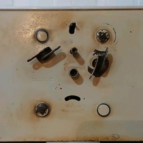 JAZ French table clock 1960 used with minor cracks