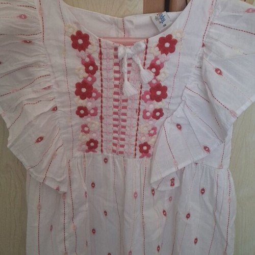 Girl's dress 116 cm white, like new