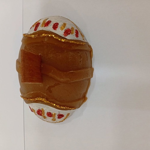 Handmade Easter beeswax tealight candle egg new