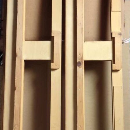 Double wooden bed used with storage space 4 drawers