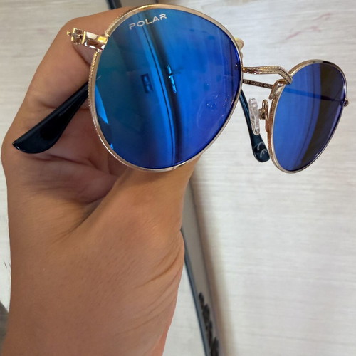 Polar junior sunglasses, blue mirror lenses