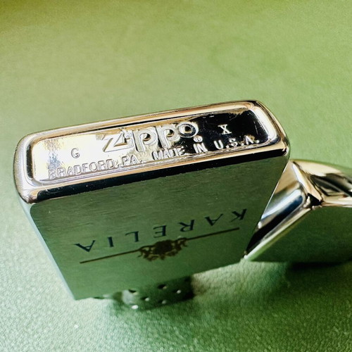 Zippo Karelia lighter 1994, like new, advertising