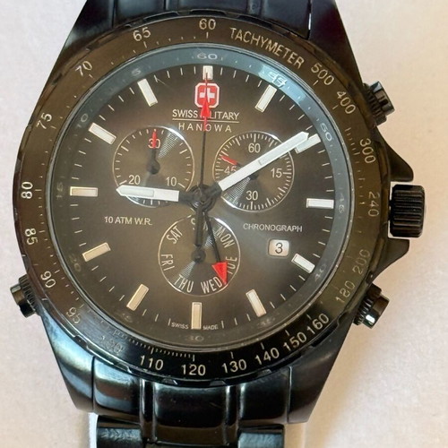 Swiss Military Navigator 40mm watch like new with box and papers