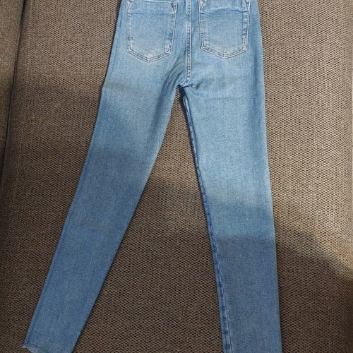 Zara denim pants used, size 36, light wash