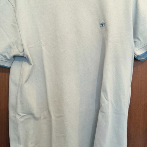 Tom Tailor men's short-sleeve t-shirts used, set of 2, green and turquoise