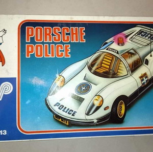 Mister p porche police αυτοκίνητο άθικτο από στοκ