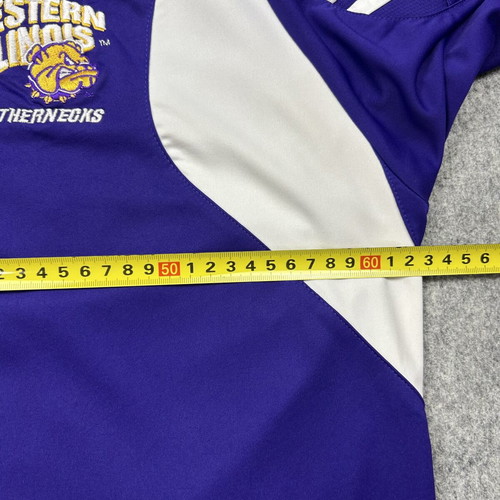 Adidas Y2K ClimaCool Western Illinois NCAA Polo shirt used XL