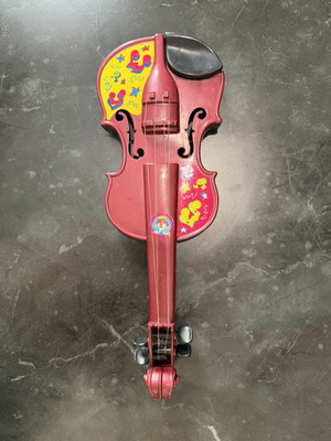Mini burgundy violin toy