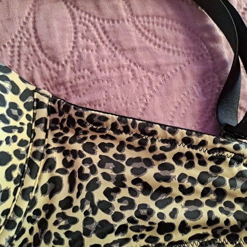 Leopard push-up bra, size 75E
