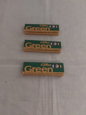 Χαρτάκια στριφτού Efka Green καινούργια, πακέτο 3