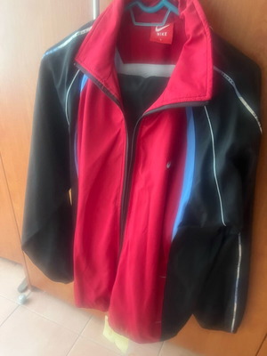 Nike tracksuit new large black and red