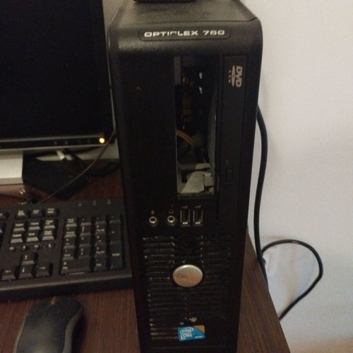 Dell Core Duo desktop with monitor and keyboard, used, 8GB RAM