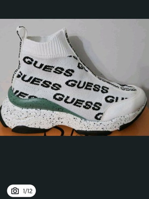 Παπούτσια τύπου κάλτσα Guess καινούργια, αθλητικά, μέγεθος 39, μαύρο και άσπρο