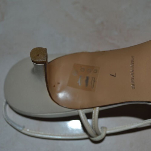 Haralas cream sandals like new, summer sugar color