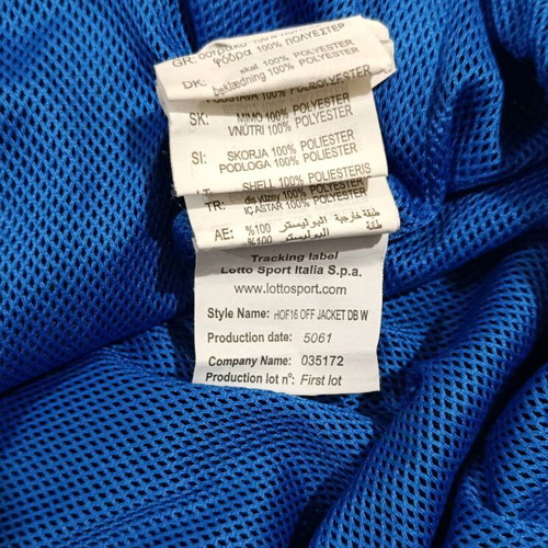 TSG Hoffenheim Lotto 2017 training jacket size L like new
