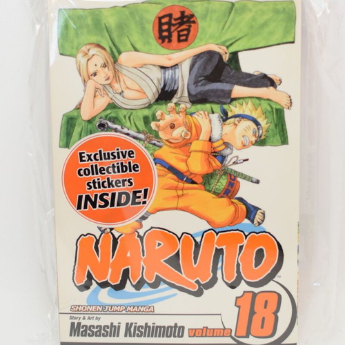 Naruto Vol. 18 with stickers inside like new