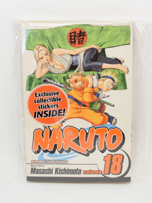 Naruto Vol. 18 with stickers inside like new