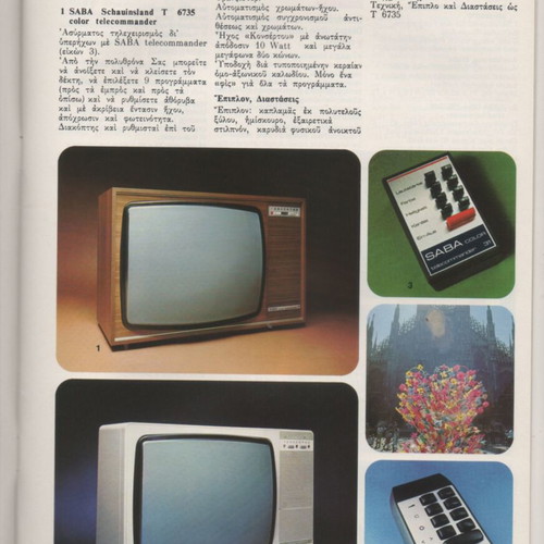 SABA 1974 Model Catalog used, televisions, cassette players, radios