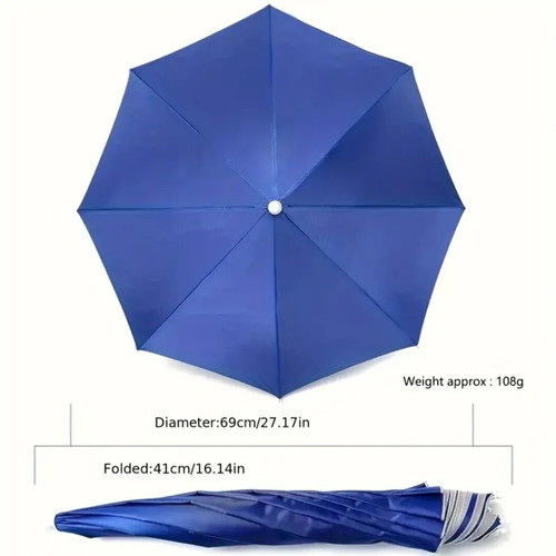 Head umbrella new, foldable with 69cm opening