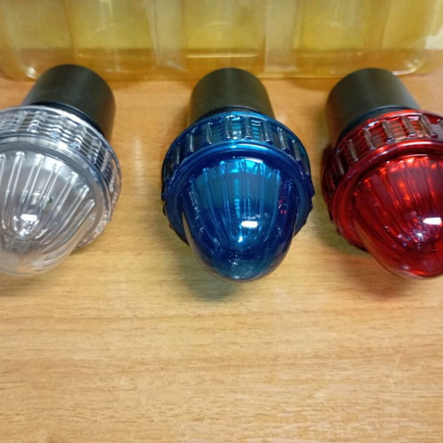 Navigation lights with batteries new, set of 3 pieces