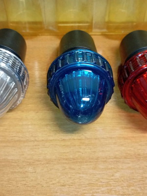 Navigation lights with batteries new, set of 3 pieces