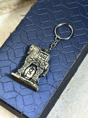 Vintage Troy Trojan Horse Keychain used, beige